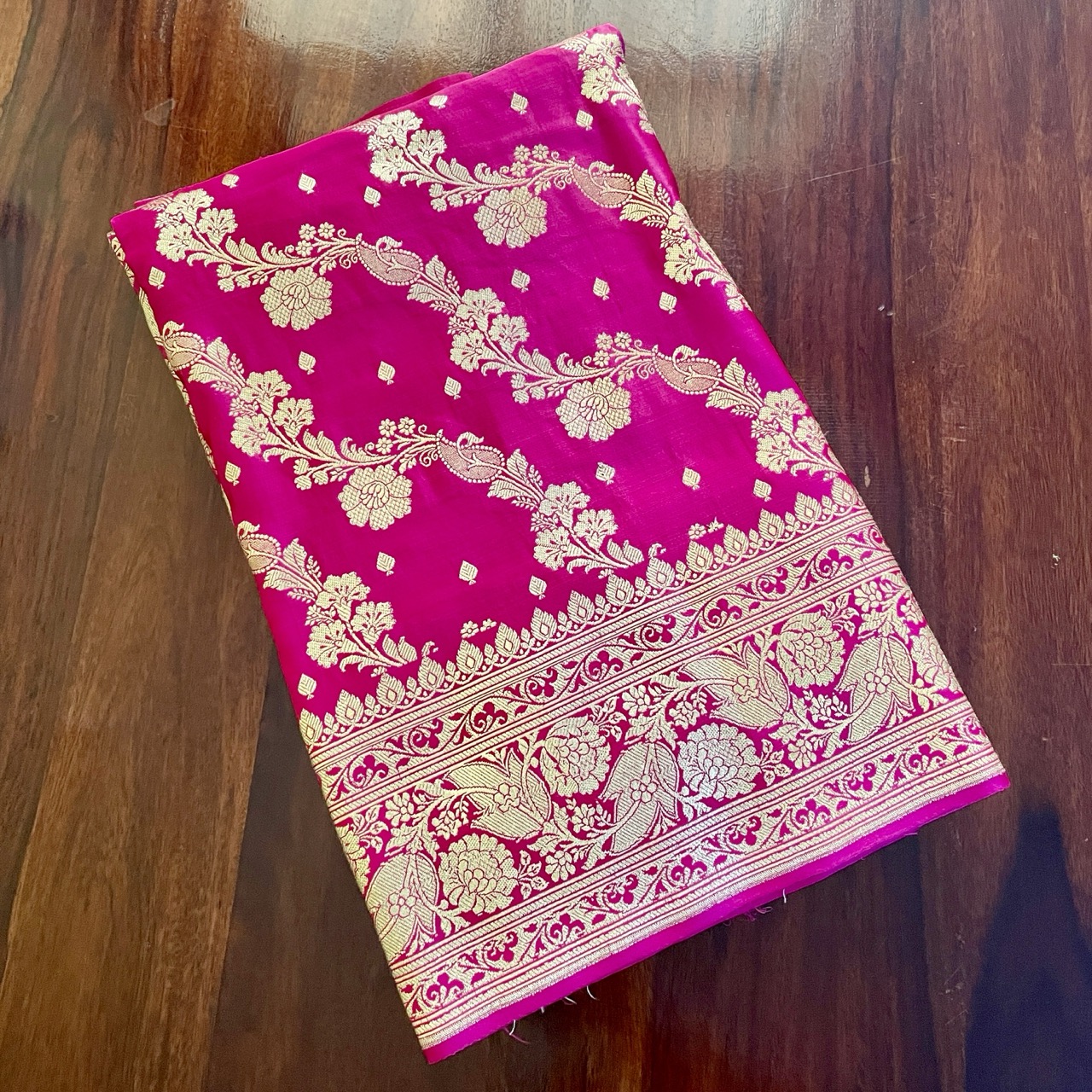 Bright Pink Saree